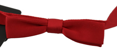 Dolce & Gabbana Elegant Red Silk Bow Tie - Masuh best bargains 