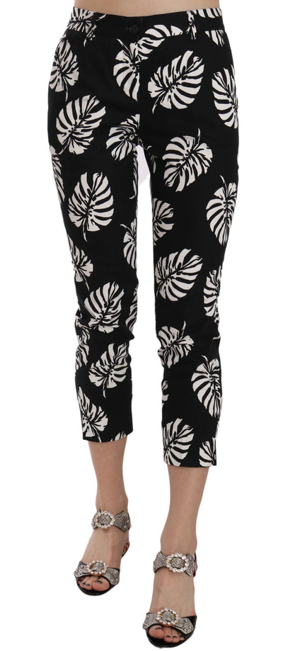Dolce & Gabbana Elegant Skinny Capri With Palm Print - Masuh best bargains 