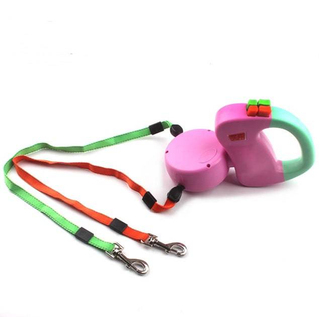 Retractable Dual Pet Dog Walking rope - Masuh best bargains 