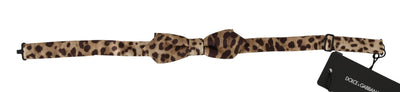Dolce & Gabbana Exquisite Silk Leopard Print Bow Tie - Masuh best bargains 