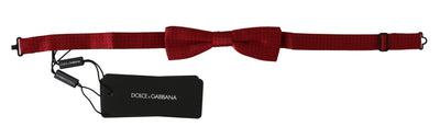 Dolce & Gabbana Elegant Red Dotted Silk Bow Tie - Masuh best bargains 