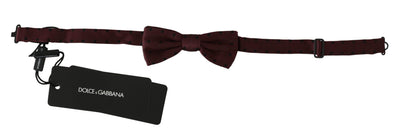 Dolce & Gabbana Elegant Silk Purple Dotted Bow Tie - Masuh best bargains 