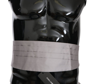 Dolce & Gabbana Elegant Silk Cummerbund in Sophisticated Gray - Masuh best bargains 
