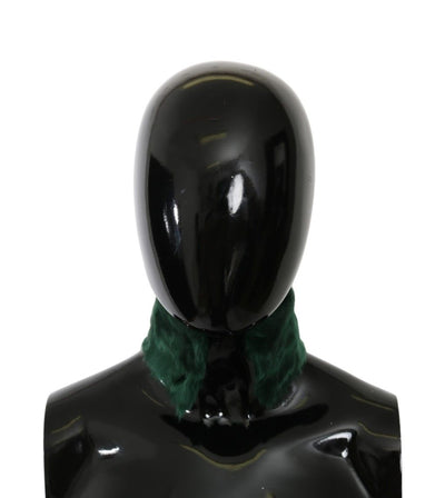 Dolce & Gabbana Luxurious Green Lambskin Scarf for Women - Masuh best bargains 