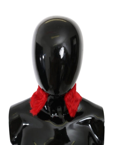 Dolce & Gabbana Elegant Red Lambskin Scarf - Masuh best bargains 