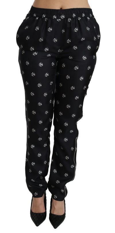 Dolce & Gabbana Elegant Mid Waist Skinny Silk Pants - Masuh best bargains 