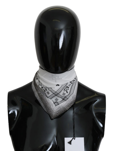Costume National Chic White Cotton Men's Scarf - Masuh best bargains 