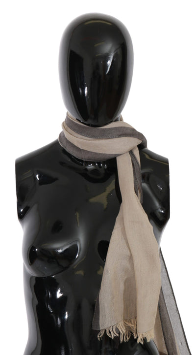 Costume National Elegant Beige Cotton Scarf for Women - Masuh best bargains 