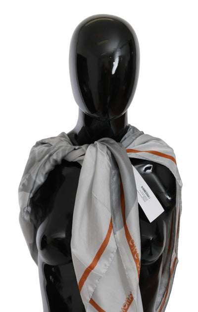 Costume National Elegant Floral Printed Silk Scarf - Masuh best bargains 