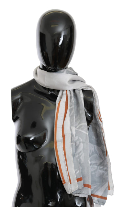 Costume National Elegant Silk Floral Scarf - Masuh best bargains 