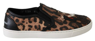 Dolce & Gabbana Chic Leopard Print Loafers for Elegant Comfort - Masuh best bargains 