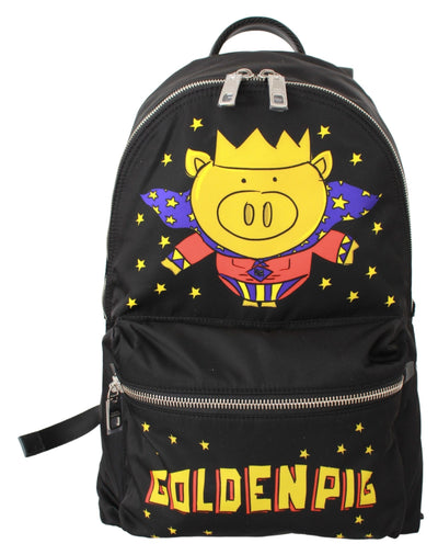 Dolce & Gabbana Golden Pig Motif Luxe Backpack - Masuh best bargains 