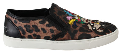 Dolce & Gabbana Elegant Leopard Print Loafers for Sophisticated Style - Masuh best bargains 