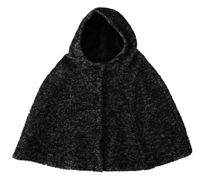 Dolce & Gabbana Elegant Gray Wool Hooded Scarf by Iconic Italian Label - Masuh best bargains 