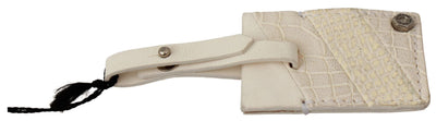 GF Ferre Elegant Beige Leather Keychain - Masuh best bargains 