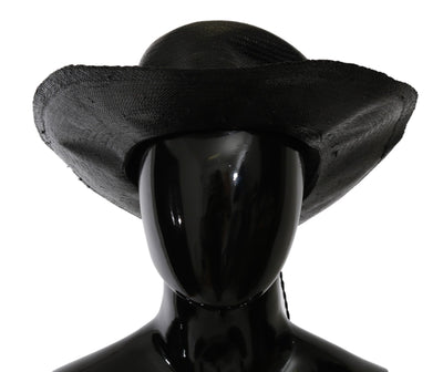 Costume National Chic Black Floppy Hat - Timeless Elegance - Masuh best bargains 