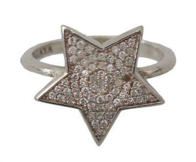 Nialaya Chic Silver CZ Crystal Women's Statement Ring - Masuh best bargains 