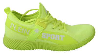 Philipp Plein Stylish Light Green Casual Sneakers - Masuh best bargains 