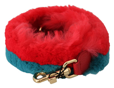 Dolce & Gabbana Elegant Red Lapin Fur Shoulder Strap - Masuh best bargains 