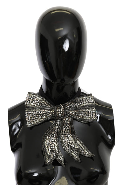 Dolce & Gabbana Elegant Silver Silk Bowtie - Masuh best bargains 