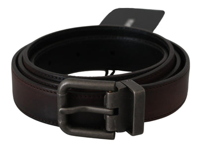 Dolce & Gabbana Elegant Leather Belt in Classic Brown - Masuh best bargains 
