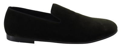 Dolce & Gabbana Elegant Green Velvet Loafers - Masuh best bargains 