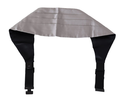 Dolce & Gabbana Elegant Gray Silk Cummerbund - Masuh best bargains 