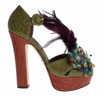 Dolce & Gabbana Crystal Enchanted Ankle Strap Sandals - Masuh best bargains 