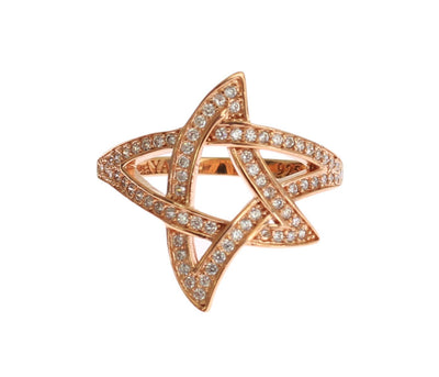 Nialaya Pink Gold Plated Silver CZ Crystal Ring - Masuh best bargains 