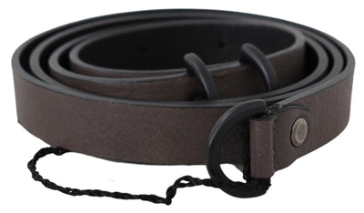 Costume National Elegant Dark Brown Leather Belt - Masuh best bargains 