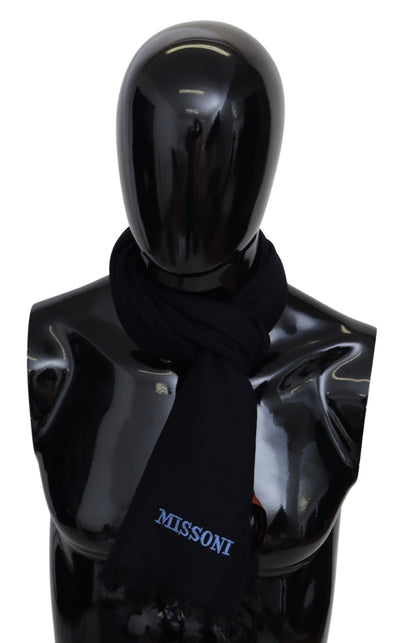 Missoni Elegant Black Wool Unisex Scarf - Masuh best bargains 