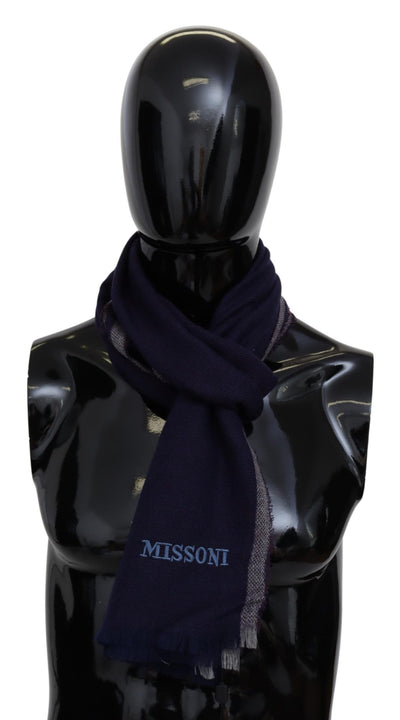 Missoni Authentic Wool Scarf with Striped Pattern - Masuh best bargains 