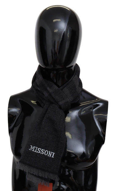 Missoni Elegant Wool Scarf with Signature Stripes - Masuh best bargains 
