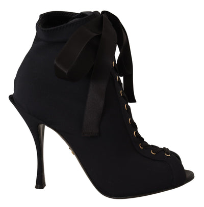 Dolce & Gabbana Elegant Ankle Open Toe Heel Boots - Masuh best bargains 