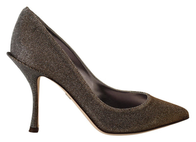 Dolce & Gabbana Elegant Silver Heels Pumps Classic - Masuh best bargains 