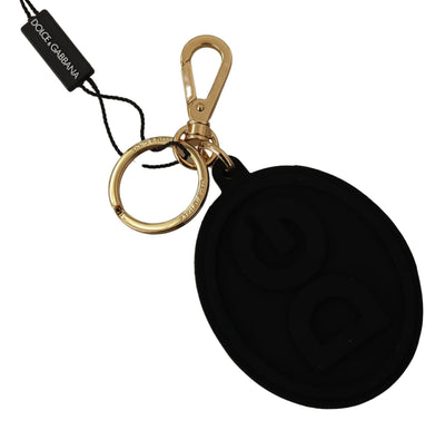 Dolce & Gabbana Elegant Black and Gold Keychain Accessory - Masuh best bargains 