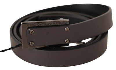 Costume National Elegant Leather Belt with Metal Buckle - Masuh best bargains 