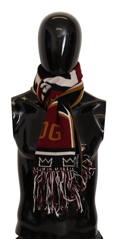 Dolce & Gabbana Elegant DG King Wool & Cashmere Scarf - Masuh best bargains 