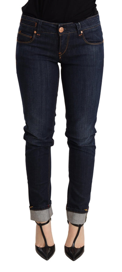 Acht Chic Dark Blue Skinny Jeans - Masuh best bargains 
