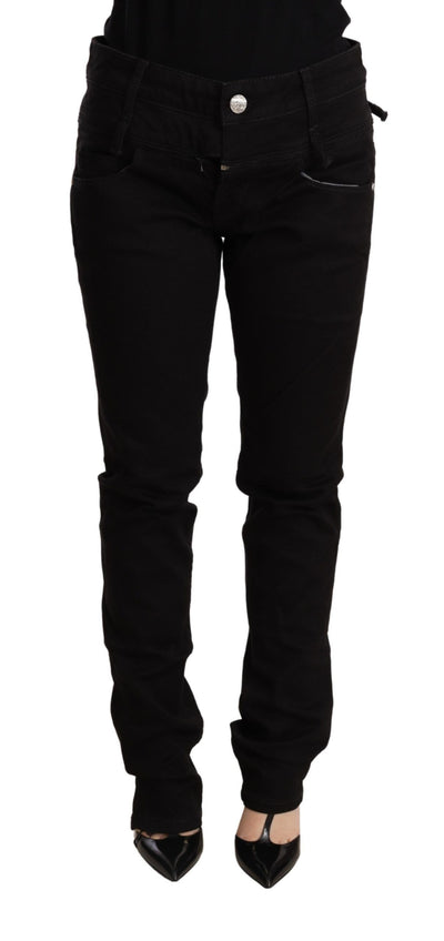 Acht Chic Low Waist Skinny Black Denim - Masuh best bargains 