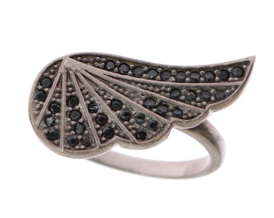 Nialaya Black Rhodium Silver Crystal Ring - Masuh best bargains 