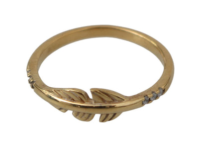Nialaya Elegant Gold CZ Crystal Women's Ring - Masuh best bargains 