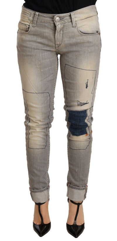 Acht Chic Slim Fit Gray Wash Denim Jeans - Masuh best bargains 