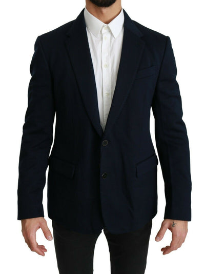 Dolce & Gabbana Elegant Slim Fit Dark Blue Men's Blazer - Masuh best bargains 