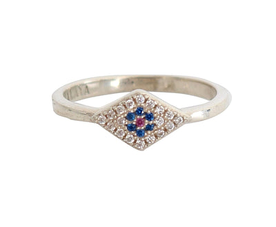 Nialaya Elegant Silver CZ Crystal Encrusted Ring - Masuh best bargains 