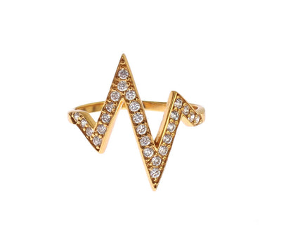 Nialaya Glamorous Gold Plated Sterling Silver Ring - Masuh best bargains 