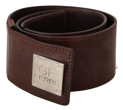 Costume National Elegant Black Leather Fashion Belt - Masuh best bargains 