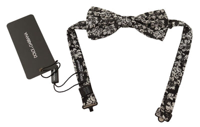 Dolce & Gabbana Floral Silk Bow Tie Luxe - Masuh best bargains 