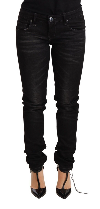 Acht Sleek Black Washed Skinny Jeans - Masuh best bargains 