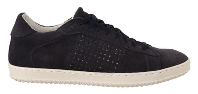 La Scarpa Italiana Elegant Suede Low Top Sneakers - Masuh best bargains 